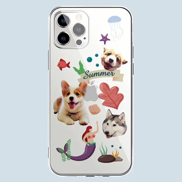 Cute Pets In The Underwater World -Custom Pet Phone Case