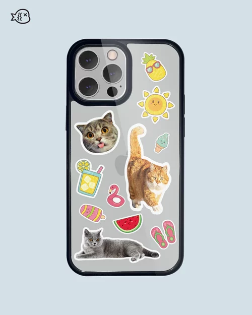 Holiday Time With Cute Pets-Custom Pet Phone Case