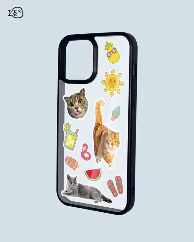 Holiday Time With Cute Pets-Custom Pet Phone Case