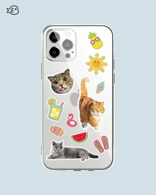 Holiday Time With Cute Pets-Custom Pet Phone Case