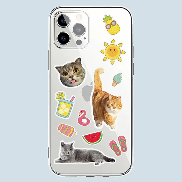 Holiday Time With Cute Pets-Custom Pet Phone Case
