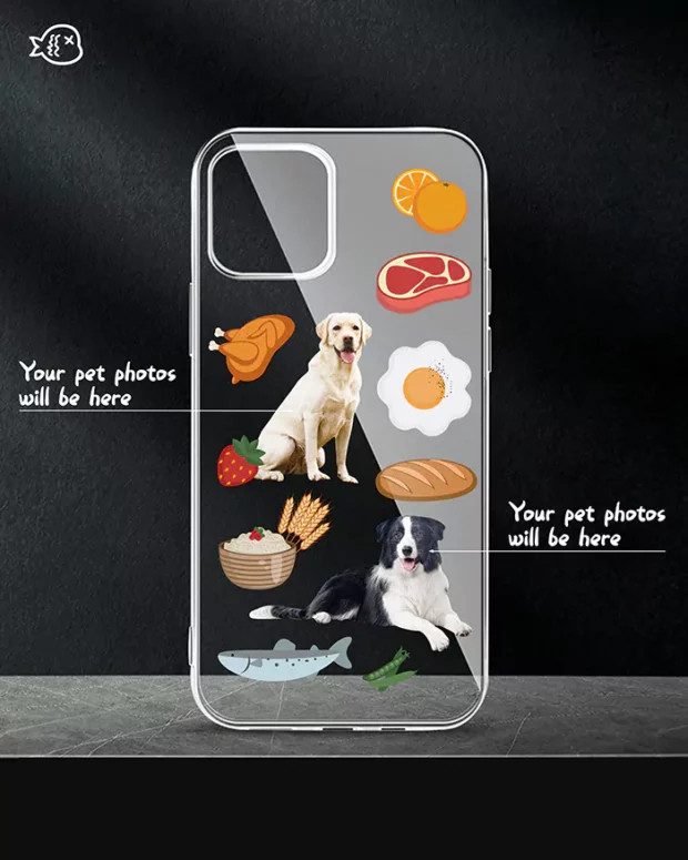 Cute Pets And Delicious Food-Custom Pet Phone Case