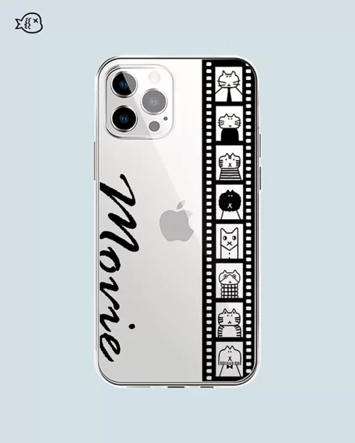 Cat Cartoon Portrait Film Phone Case