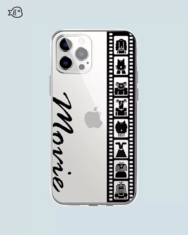 Dog Cartoon Portrait Film Phone Case