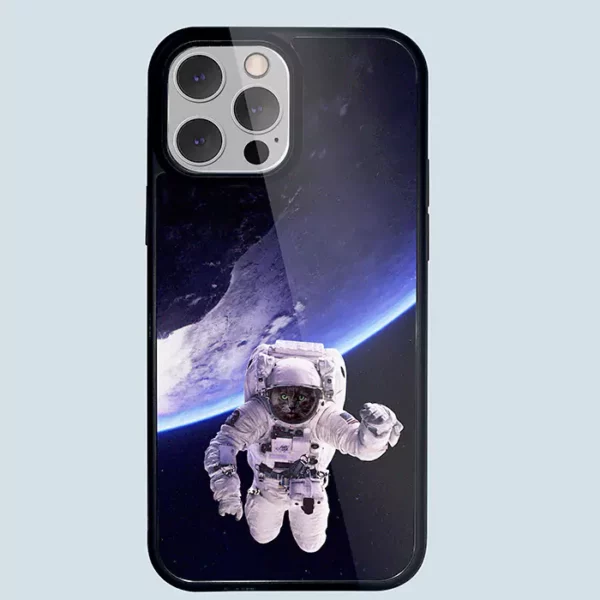 Funny Astronaut Outfit | Personalised Pet Portrait Case | Custom Pet Phone Case
