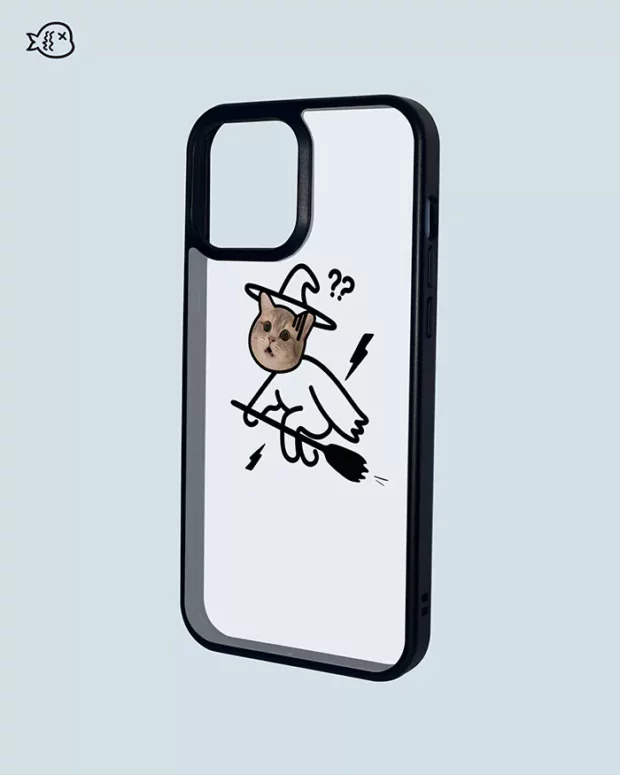 Two Parts Case Funny Pet-Magic Broom | Custom Pet Phone Case