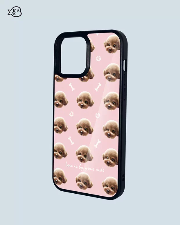Personalized Pet Phone Case in Bone And Paw Pattern | Custom Pet Phone Case