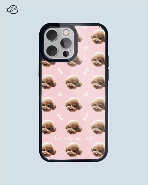 Personalized Pet Phone Case in Bone And Paw Pattern | Custom Pet Phone Case