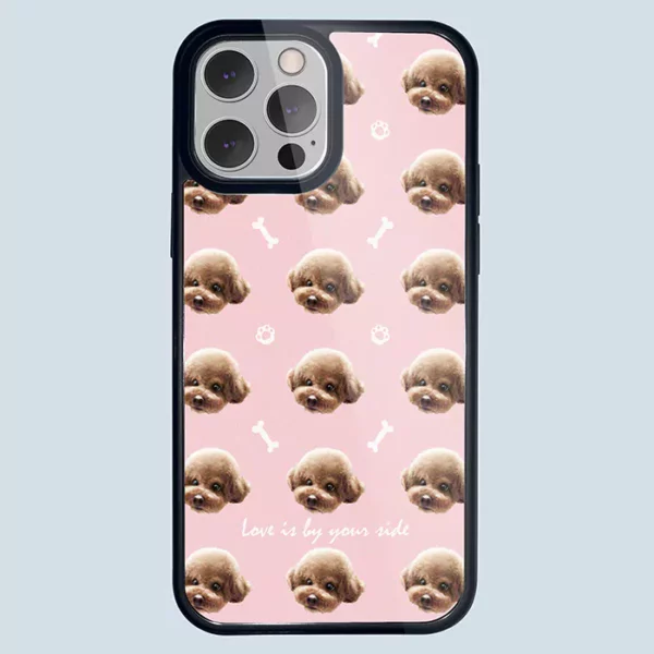 Personalized Pet Phone Case in Bone And Paw Pattern | Custom Pet Phone Case