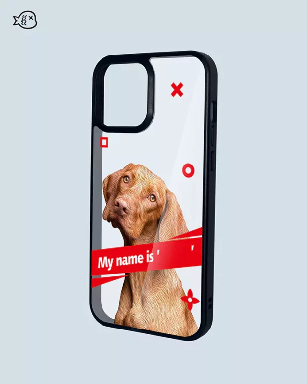 Illustration Personalized Pet Portrait Phone Case | Custom Pet Phone Case