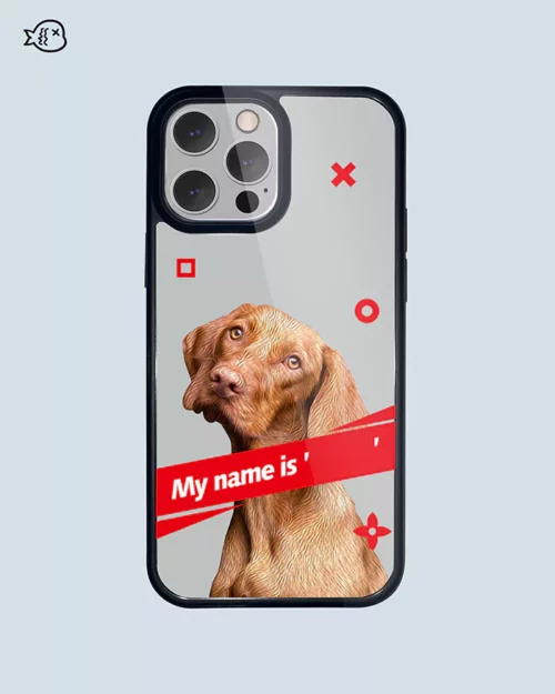 Illustration Personalized Pet Portrait Phone Case | Custom Pet Phone Case
