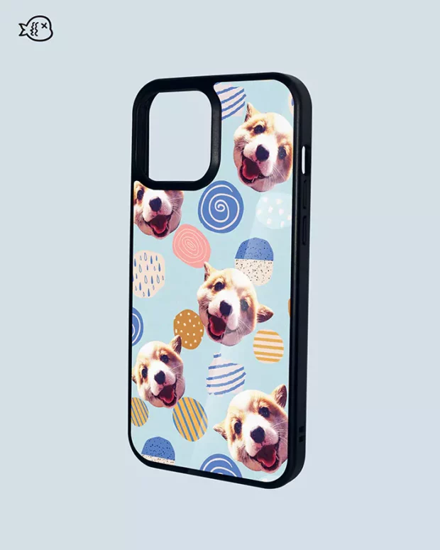 Personalized pet Phone Case in circle pattern | Custom Pet Phone Case